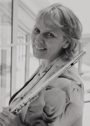 Music Academy for Young Aritsts. Portrait of Eva Amsler, flutist; performer and teacher, former professor at Florida State University.